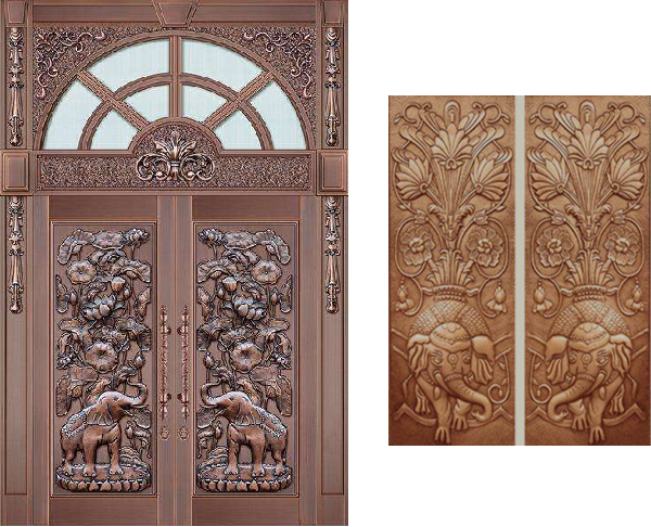 别墅铜门上的铜花造型都象征着什么你知道吗?